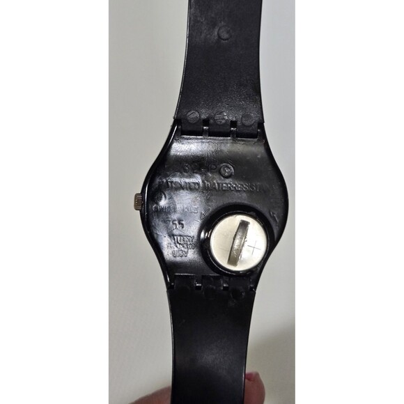 Vintage 1986 Swatch Swiss Unisex Wristwatch NEW Battery Tested Working - Picture 14 of 15